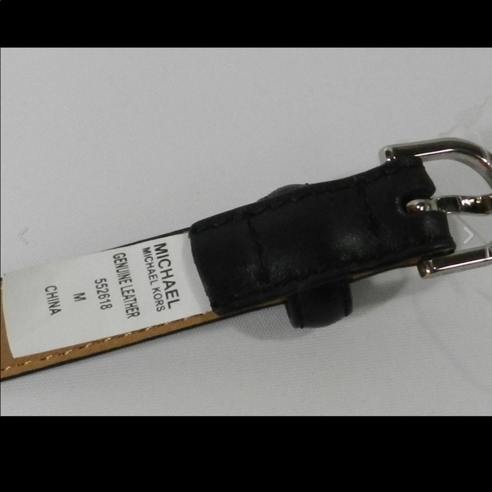 💥$550 MICHAEL KORS COLLECTION Leather Chain Link Belt - Picture 7 of 7